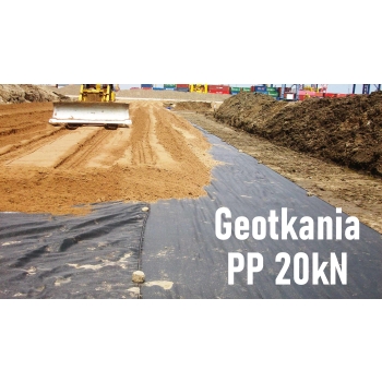 Geotkanina Polipropylen 20kN PP Drogowa 525cm. 5,25m Parkingi, wzmocnienie